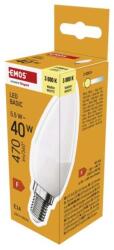 EMOS Bec LED lumânare simplă / E14 / 5, 5 W (40 W) / 470 lm / Alb cald