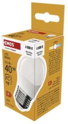EMOS Bec LED Basic Mini Globe / E27 / 5, 5 W (40 W) / 470 lm / Alb neutru