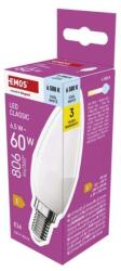 EMOS Bec LED Lumânare clasică / E14 / 6, 5 W (60 W) / 806 lm / Alb rece