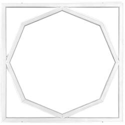 V-TAC Octagon design LED panel (595 x 595 mm) 72W, 7200lm - hideg fehér világító keret ( 24217)