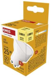 EMOS Bec LED Basic MR16 / GU10 / 2, 9 W (25 W) / 250 lm / Alb cald