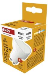 EMOS Bec LED Basic MR16 alb/ GU10 / 10 W (72 W) / 1000 lm / Alb neutru