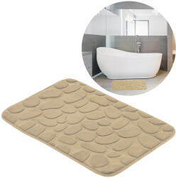 HomeLife Covoraș de baie dreptunghiular SOFT FOAM 50 × 80 cm, crem Covor baie