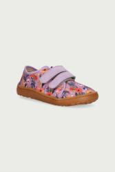 Froddo gyerek papucs BAREFOOT CANVAS - lila 28