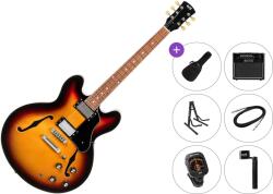 PSD Guitars SH-100 Premium SET Vintage Sunburst Chitară semi-acustică