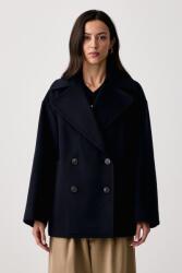 Max Mara női gyapjú kabát WKDALPE - sötétkék 34
