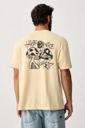 Hurley oversize férfi pamut - sárga L
