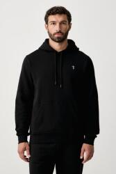 Trussardi kapucnis melegítőfelső férfi pamut - fekete S - answear - 53 990 Ft