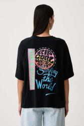 Rip Curl női pamut póló SURF THE WORLD - fekete S