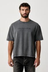 Trussardi férfi pamut póló - szürke S - answear - 29 990 Ft