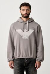 Giorgio Armani kapucnis melegítőfelső férfi pamut elasztánnal - szürke L - answear - 104 990 Ft