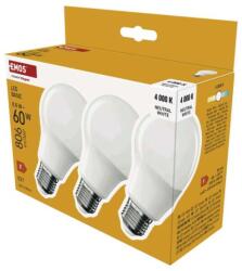 EMOS LED izzó Basic A60 / E27 / 8, 8 W (60 W) / 806 lm / Semleges fehér - tonerdepot - 2 220 Ft