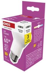 EMOS LED izzó Classic R63 / E27 / 7 W (60 W) / 806 lm / Semleges fehér