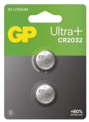 GP Batteries Ultra plus CR2032 lítium gombelem, 2 db