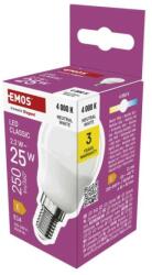 EMOS LED izzó CLS Mini Globe / E14 / 2, 2 W (25 W) / 250 lm / semleges fehér