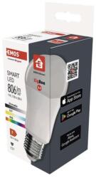 EMOS GoSmart A60 LED izzó / E27 / 9 W (60 W) / 806 lm / RGB / szabályozható / Zigbee