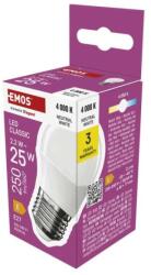EMOS LED izzó CLS Mini Globe / E27 / 2, 2 W (25 W) / 250 lm / semleges fehér