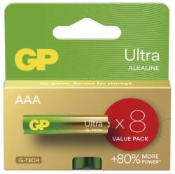 GP Batteries Ultra LR03 (AAA) alkáli elem, 8 db