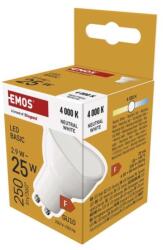 EMOS LED izzó Basic MR16 / GU10 / 2, 9 W (25 W) / 250 lm / Semleges fehér