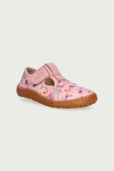 Froddo gyerek papucs BAREFOOT CANVAS T-BAR - rózsaszín 24