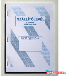  Szállítólevél A/5 (25x2) B. 10-70/V (BAR_401150000)