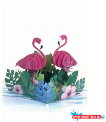  Képeslap MAR Flamingo Kirigami 21OR215 (BAR_076950035)