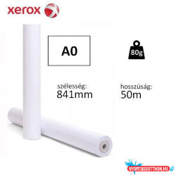  Plotterpapír tekercses XEROX A0 (841mm/50m) 80g 496L94194 (BAR_017100004)