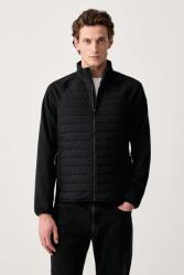 Skechers átmeneti kabát férfi HOODLESS HOODIE HYBRID JACKET - fekete M