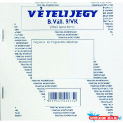  Vételi jegy PR. (50x2) B. váll. 9/V (BAR_404600000)
