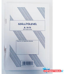  Szállítólevél A/5 (50x3) álló PR. B 10-70/3/V (BAR_401160150)