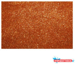  Moosgumi / Dekorgumi lap A/4 (2mm) csillámos öntapadós réz (BAR_023300497)