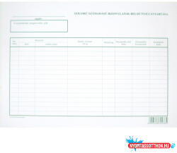  Szigorú számadású bizonylatok nyilvántartása (K0554) (BAR_402290300)