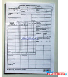  Menetlevél tehergépkocsi nemzetközi szabadlap B. 7300-237 (BAR_402130000)