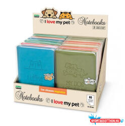  Emlékkönyv LEBEZ I love my pet mágneszárral, 80 lap, 13x18 cm 82117 (BAR_305121060)