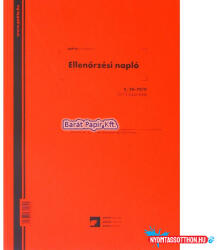  Ellenőrzési napló C. 18-72/V (BAR_403710000)