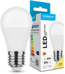 Modee Lighting LED Izzó Globe Mini G45 8, 5W E27 200° 2700K (806lm), CRI>80, meleg fehér, IP20 (ML-G452700K8,5WE27N)