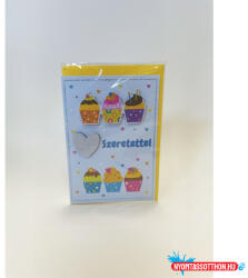  Képeslap MAR Szeretettel, színes muffinok TSB15 (BAR_076952038)