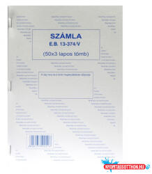  Számlatömb A/5 (50x3) álló PRAKTIKA B. 13-374/V (BAR_400400100)