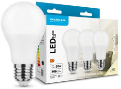 Modee Lighting LED Izzó Globe A60 8, 5W E27 200° 4000K (806lm) B3, CRI>80, természetes fehér, IP20 (ML-G4000K8,5WE27NB3)