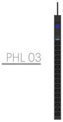 PowerWalker Prelungitor Listwa zasilająca rack pdu 19" 10a 16x iec c13 3m iec c14 miernik pionowa czarna (10133027)