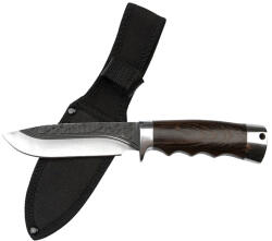 Depox Cutit de vanatoare DEPOX®, Bohemian Blade, 23 cm, otel inoxidabil, maro, teaca inclusa (2964)