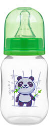 AKUKU Panda keskeny szájú hasfájás elleni cumisüveg - Zöld, 125 ml (5902928)