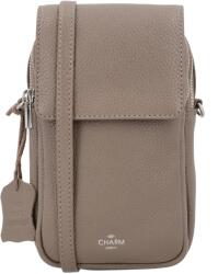 Charm London Barna valódi bőr mobiltelefontáska „Band (K23596-016-taupe-HU)