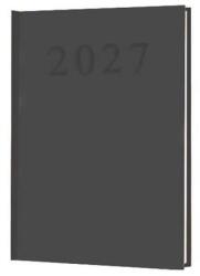  Naptár, tervező, A5, napi, 2027, fekete