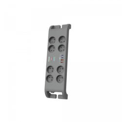 Philips Prelungitor Surge protector power strip 8 sockets 4xUSB (Phil-SPN8180GA/60)