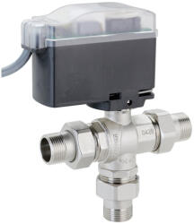 EMMETI Modulo Compact 3 utas 3/4" motoros golyóscsap menetes csőcsatlakozókkal 230 V