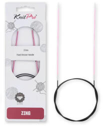 KnitPro Zing - fém fix körkötőtű - 80cm - 2mm