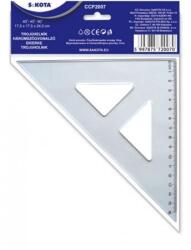SaKOTA Háromszög vonalzó, műanyag, 45°, 16 cm, SAKOTA (CCP2007)