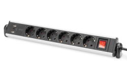 ASSMANN Prelungitor Power strip with USB DA-70624 (DA-70624)