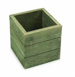  Dekoláda vintage mini zöld 8x8cm, mag: 8cm 180/#